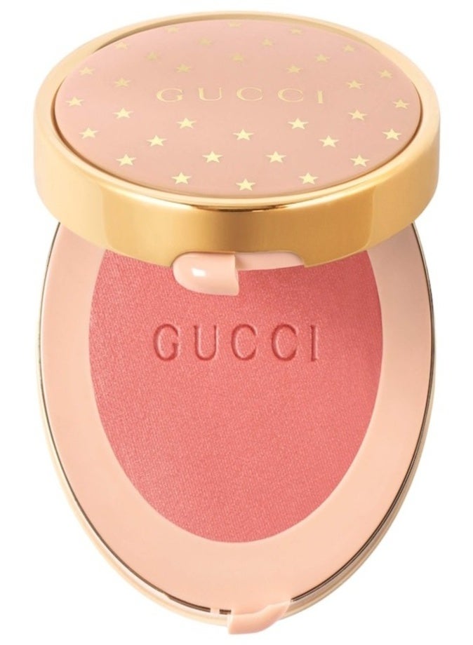 Gucci Luminous Matte Powder Blush 5.5g –  04 Bright Coral - true peachy pink Long-Wear Luxury Cheek Color - Image 1